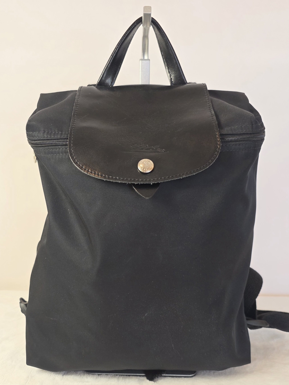 Longchamp Le Pliage Nylon Canvas Black Backpack